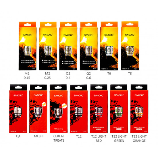 SMOK V8 Baby Q2/Q4/X4/M2/T8/Mesh Coil Alien-AL85 (5'li Paket) SMOK V8 Baby Q2/Q4/X4/M2/T8/Mesh Coil Alien-AL85 (5'li Paket)