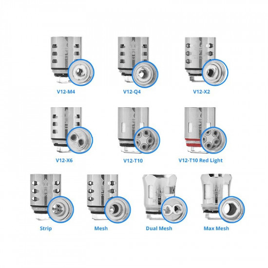 Smok V12 Prince M4/Q4/X6/T10 Coil (3'lü paket) Smok V12 Prince M4/Q4/X6/T10 Coil (3'lü paket)