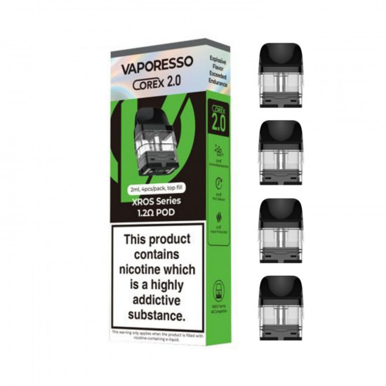 Vaporesso Xros Corex 2.0 Serisi Kartuş 4'lü Paket Vaporesso Xros Corex 2.0 Serisi Kartuş 4'lü Paket