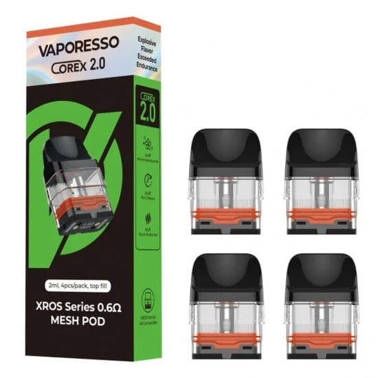Vaporesso Xros Corex 2.0 Serisi Kartuş 4'lü Paket Vaporesso Xros Corex 2.0 Serisi Kartuş 4'lü Paket