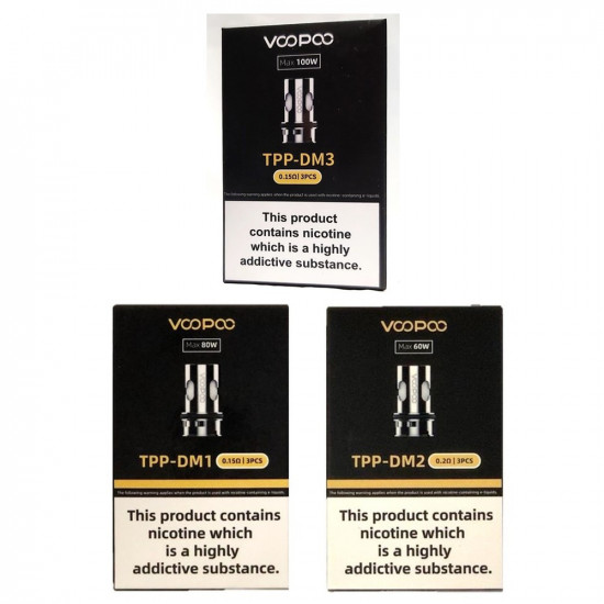 Voopoo TPP DM1/DM2 Coil 3'lü Paket Voopoo TPP DM1/DM2 Coil 3'lü Paket