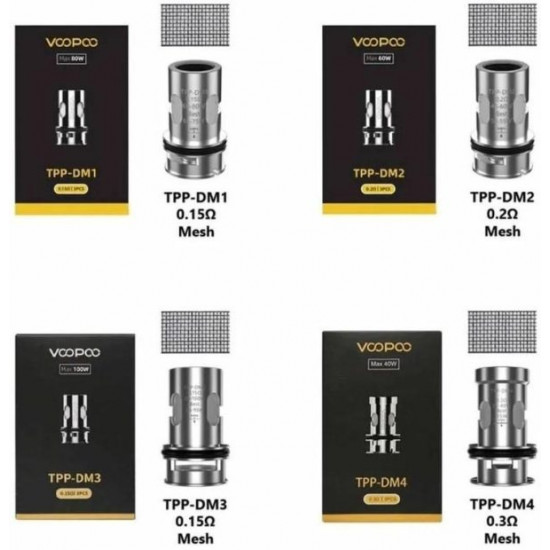 Voopoo TPP DM1/DM2 Coil 3'lü Paket Voopoo TPP DM1/DM2 Coil 3'lü Paket