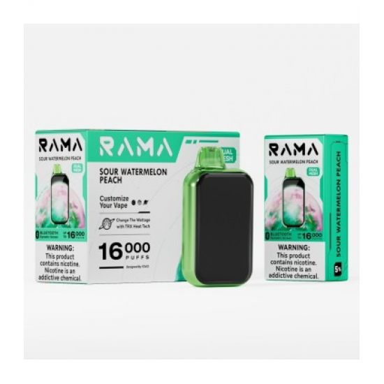 Rama 16.000 Puff Bar %5 Sour Watermelon Peach Rama 16.000 Puff Bar %5 Sour Watermelon Peach