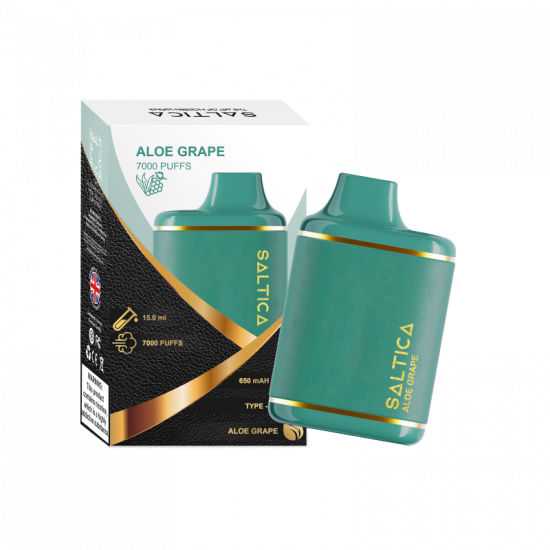 Saltica Leather 7000 Puff Bar 50mg Nikotin Aloe Grape Saltica Leather 7000 Puff Bar 50mg Nikotin Aloe Grape