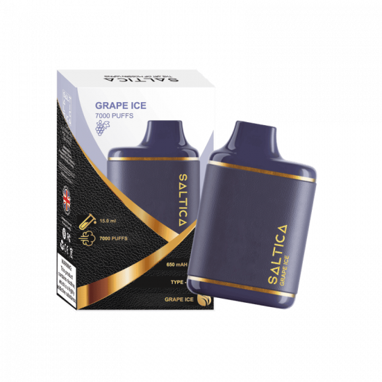 Saltica Leather 7000 Puff Bar 50mg Nikotin Grape İce Saltica Leather 7000 Puff Bar 50mg Nikotin Grape İce