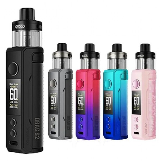Voopoo Drag S2 Kit 60W Pod Mod Elektronik Sigara Voopoo Drag S2 Kit 60W Pod Mod Elektronik Sigara