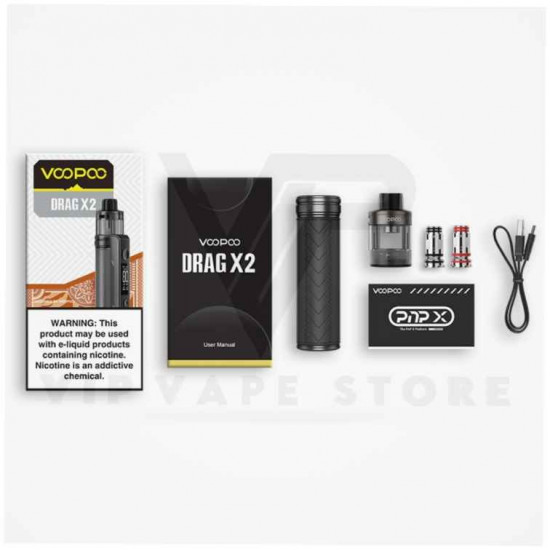 Voopoo Drag X2 Kit 80W Pod Mod Elektronik Sigara Voopoo Drag X2 Kit 80W Pod Mod Elektronik Sigara