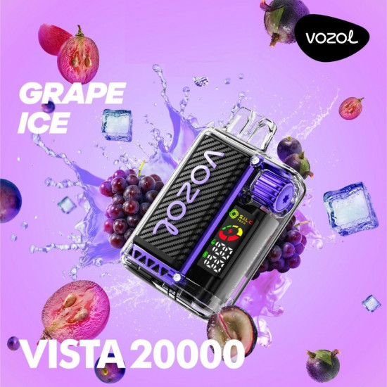 Vozol Vista 20000 Puff Bar %5 Nikotin Grape İce Vozol Vista 20000 Puff Bar %5 Nikotin Grape İce