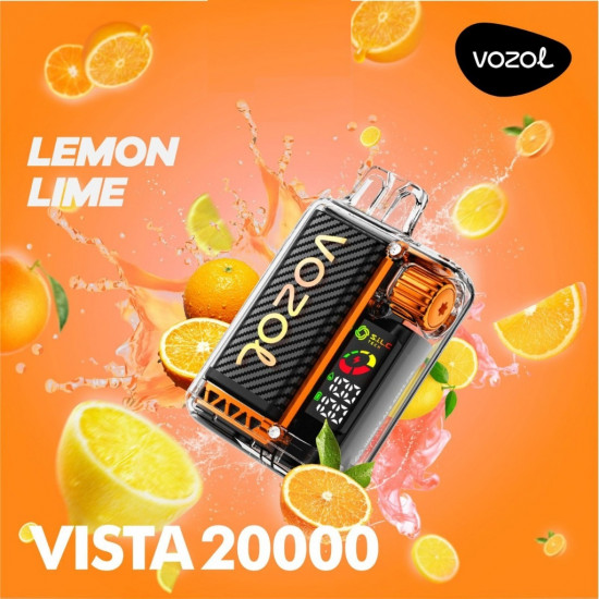 Vozol Vista 20000 Puff Bar %5 Nikotin Lemon Lime Vozol Vista 20000 Puff Bar %5 Nikotin Lemon Lime