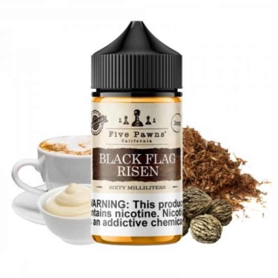 Five Pawns Black Flag Risen 60ml Premium Likit Five Pawns Black Flag Risen 60ml Premium Likit