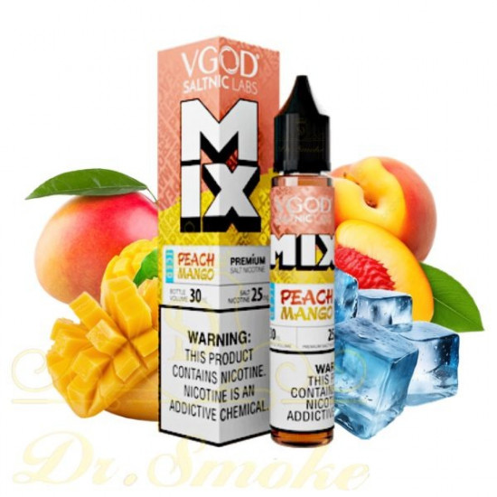 VGOD Mix Serisi Peach Mango İced Premium Salt Likit 30ml VGOD Mix Serisi Peach Mango İced Premium Salt Likit 30ml